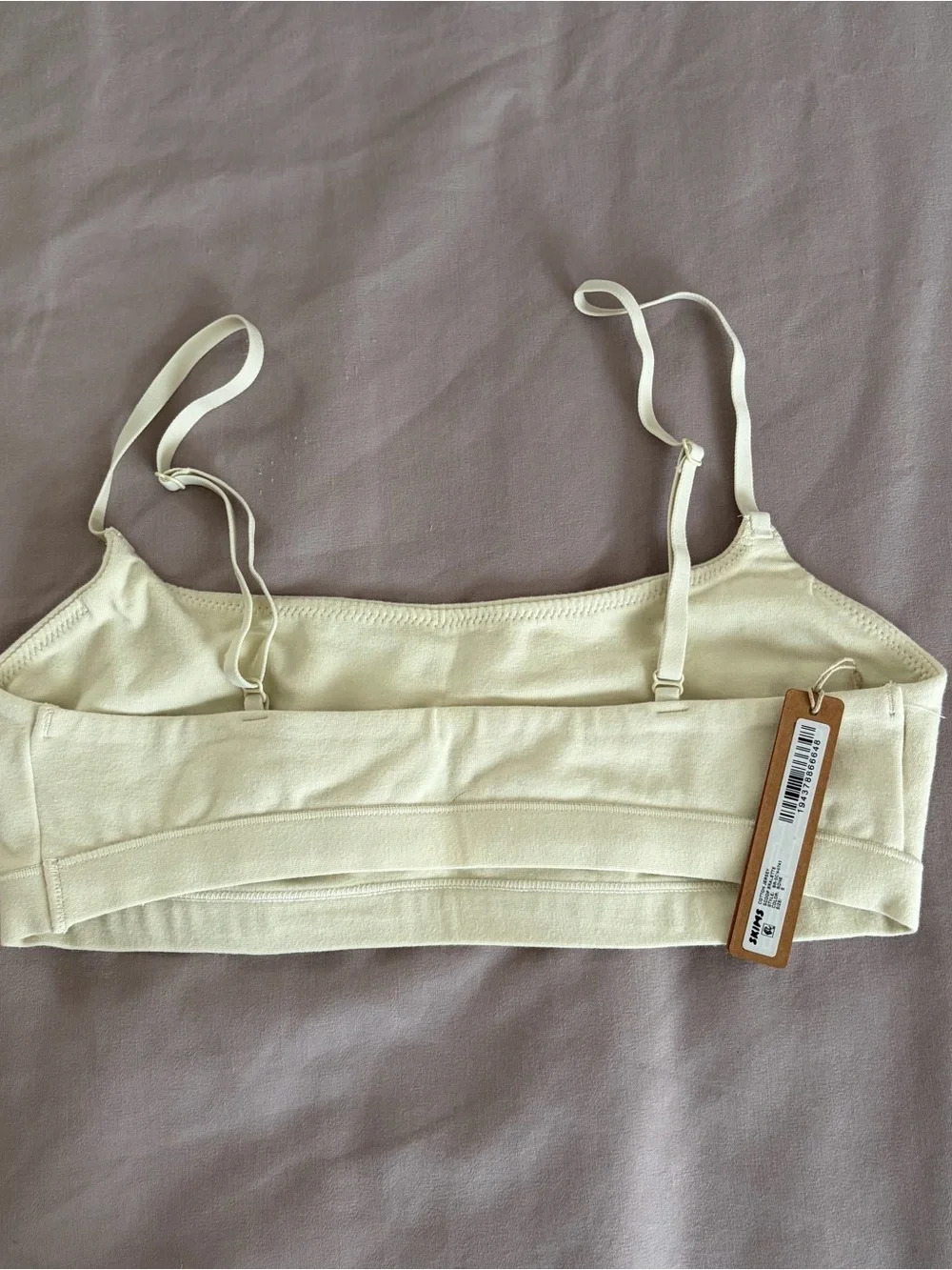 New with tags Skims Cotton jersey scoop bralette - Picture 2 of 3